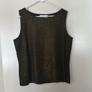Chico's Design Metallic Sparkle Tank